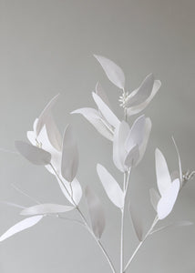 Artificial Eucalyptus Leaves in White - 33"
