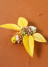 Load image into Gallery viewer, Golden Yellow Fake Seeded Eucalyptus Fall Leaves - 23&quot;
