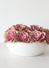 Load image into Gallery viewer, Mauve Pink Fake Echeveria Succulent - 5" Wide
