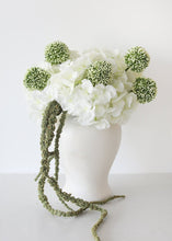 Load image into Gallery viewer, Fake Allium Flower in Cream Green - 17.5&quot;

