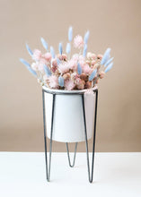 Load image into Gallery viewer, Ceramic White Cassa Plant Stand - 10.75&quot; Tall

