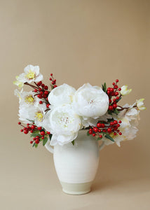 Artificial Holiday Berries in Red - 13"