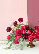 Load image into Gallery viewer, Silk Marsala Burgundy Ranunculus Flower - 18.75"
