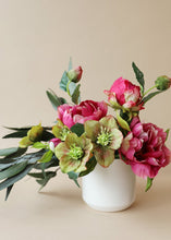 Load image into Gallery viewer, Fuchsia Real Touch Peony with Flower Bud

