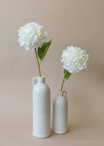 Cream Small Silk Flower Hydrangea - 3" Bloom
