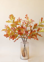 Load image into Gallery viewer, Autumn Orange Artificial Fall Oak Leaf Branch - 38&quot;
