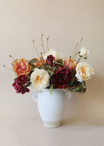 Artificial Peony Fall Flower in Beige