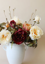 Load image into Gallery viewer, Artificial Peony Fall Flower in Burgundy
