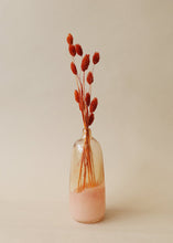 Load image into Gallery viewer, Lola Glass Floral Bud Vase in Ombre Coral - 8" Tall
