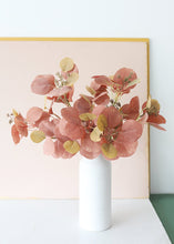 Load image into Gallery viewer, Mauve Pink Fake Eucalyptus Bush - 18"

