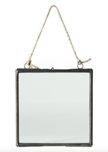 Load image into Gallery viewer, Decorative Hanging Metal and Glass Floating Frame - 6.5&quot; Tall x 6&quot; Wide
