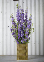 Load image into Gallery viewer, Ceramic Pocket Vase in Gold Hobnail - 7.75&quot; Tall
