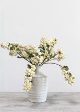 Load image into Gallery viewer, Distressed White Ceramic Hari Vase - 6.25&quot; Tall
