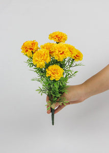 Artificial Marigold Bush  - 13"