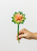 Load image into Gallery viewer, Soft Latex Echeveria Succulent in Green Mauve - 4" Wide
