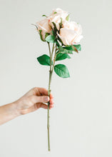 Load image into Gallery viewer, Fake Rose in Blush Pink - 15&quot; Tall
