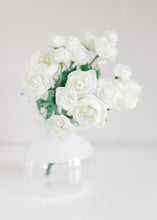 Load image into Gallery viewer, Mini White Cream Silk Ranunculus Bush - 10"
