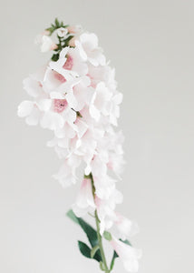 Faux Foxglove Flower in Pink White