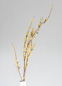 Artificial Forsythia Branch in Yellow - 55"