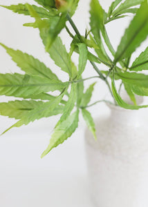 Artificial Marijuana Cannabis Leaves Pick - 13" Tall