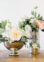 Load image into Gallery viewer, Silver Mercury Glass Pedestal Bowl - 5"
