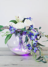 Load image into Gallery viewer, Silk Dendrobium Orchid in Purple and Blue - 35" Tall
