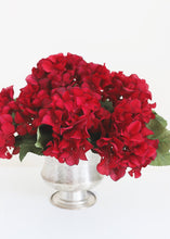 Load image into Gallery viewer, Fake Hydrangea Bush in Burgundy - 25&quot;
