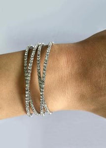 Crystal Twist Cuff with Pad for DIY Floral Corsage