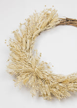 Load image into Gallery viewer, Dried Grass and Grain Hoop Grapevine Wreath - 18&quot;
