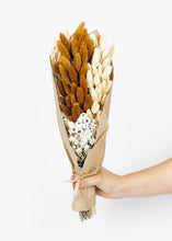 Load image into Gallery viewer, Dried Rust Phalaris Grass and Flower Bouquet - 19&quot; Tall
