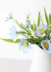 Blue Fake Daisy Mixed Flower Bush