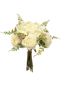 Artificial White Bouquet of Peonies