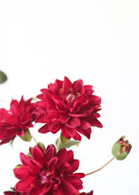 Load image into Gallery viewer, Hot Pink Fuchsia Silk Dahlia Flowers
