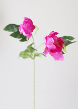 Load image into Gallery viewer, Peony Fake Flowers in Violet Fuchsia
