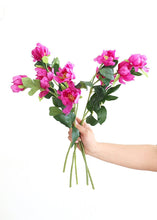 Load image into Gallery viewer, Peony Fake Flowers in Violet Fuchsia
