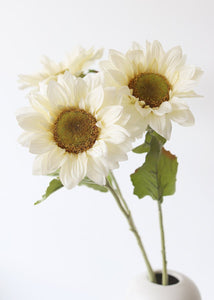 Artificial Flowers Sunflower in Cream