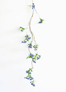 Blue Artificial Berries Vine - 39"