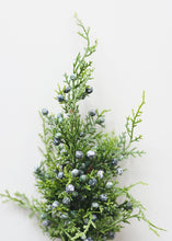 Load image into Gallery viewer, Faux Juniper Spray with Berries in Green - 18&quot; Tall
