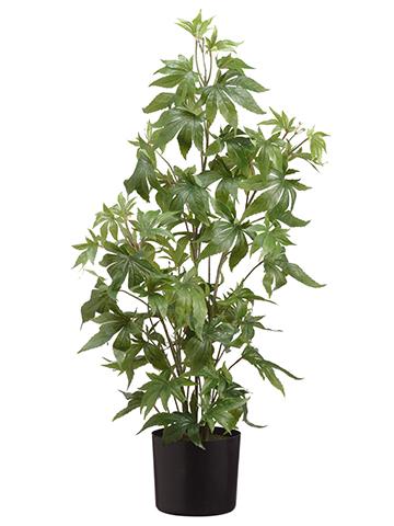 Fake Plants Marijuana Cannabis Leaves in Pot - 37