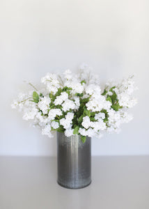 Silk Flower Baby's Breath in White - 19"
