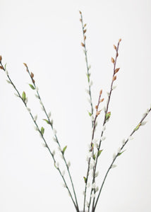 Artificial Pussy Willow Spray in Gray - 36"