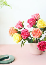 Load image into Gallery viewer, Real Touch Flower Bundle of Roses in Coral
