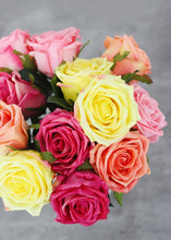 Load image into Gallery viewer, Hot Pink Real Touch Fake Rose Bundle
