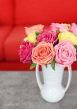 Load image into Gallery viewer, Hot Pink Real Touch Fake Rose Bundle
