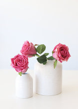 Load image into Gallery viewer, Speckled White Cylinder Vase - 5.75" Tall
