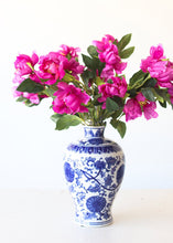 Load image into Gallery viewer, Ceramic Ginger Jar Vase in Blue and White - 10.5&quot; Tall
