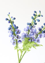 Load image into Gallery viewer, Delphinium Fake Flowers in Blue LAvender

