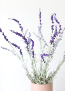 Fake English Lavender Bush in Purple