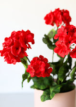 Load image into Gallery viewer, Red Artificial Flowers Geranium Bush - 20
