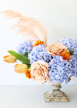 Load image into Gallery viewer, Soft Blue Silk Hydrangea Flower Bush - 20"
